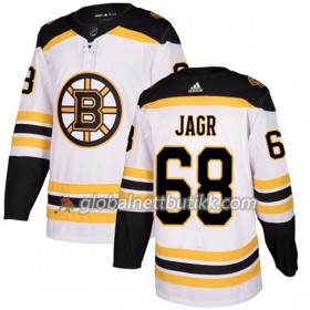Boston Bruins Hockeydrakt Jaromir Jagr 68 2017-2018 Hvit Adidas Authentic - Herre